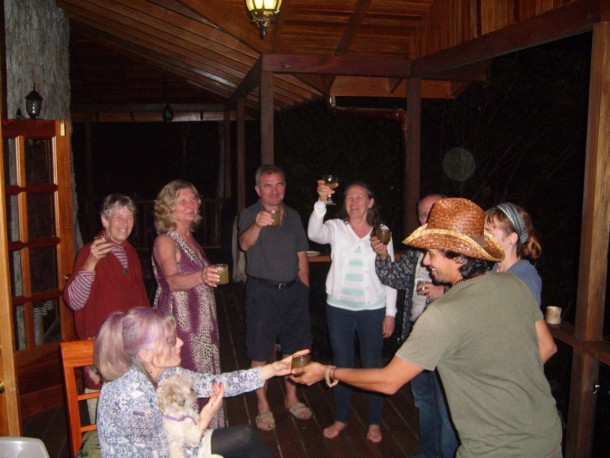 Cheers at Better in Belize Ecovillage