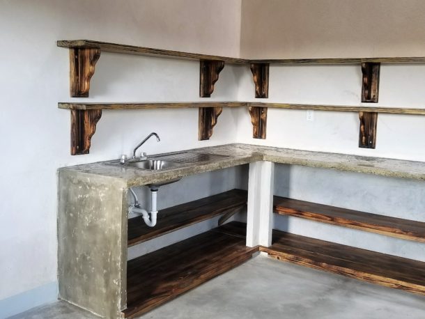 Kitchen in Eco Home in Belize