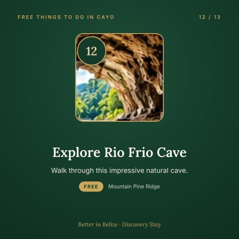 Explore Rio Frio Cave