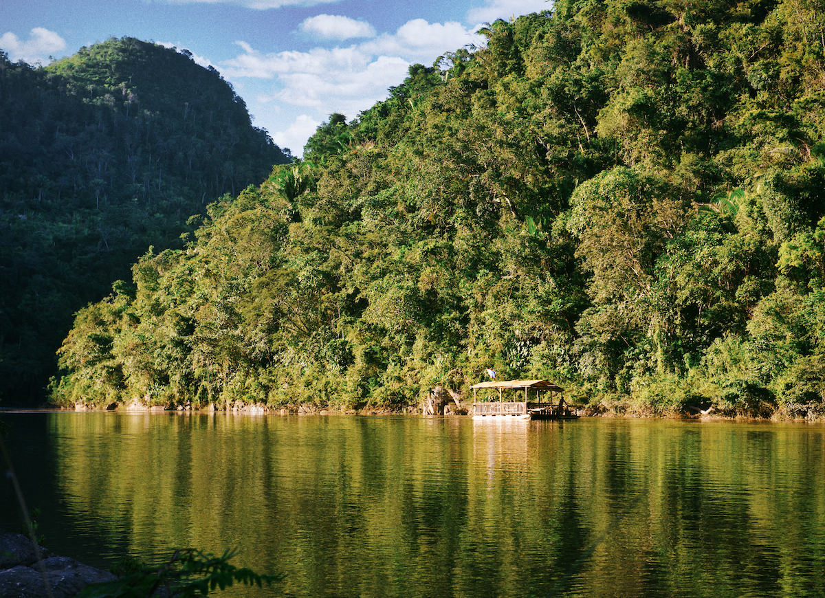 Pontoon on the Macal River