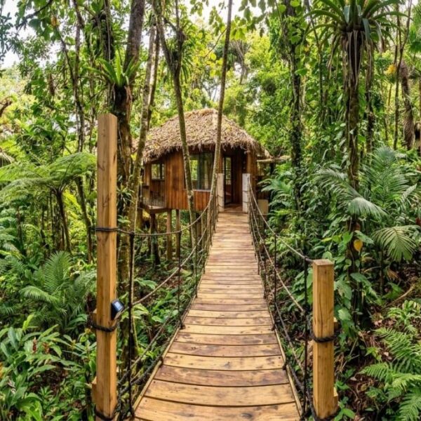 Waterfront treehouse with hammock bridge on Lots 124 and 125