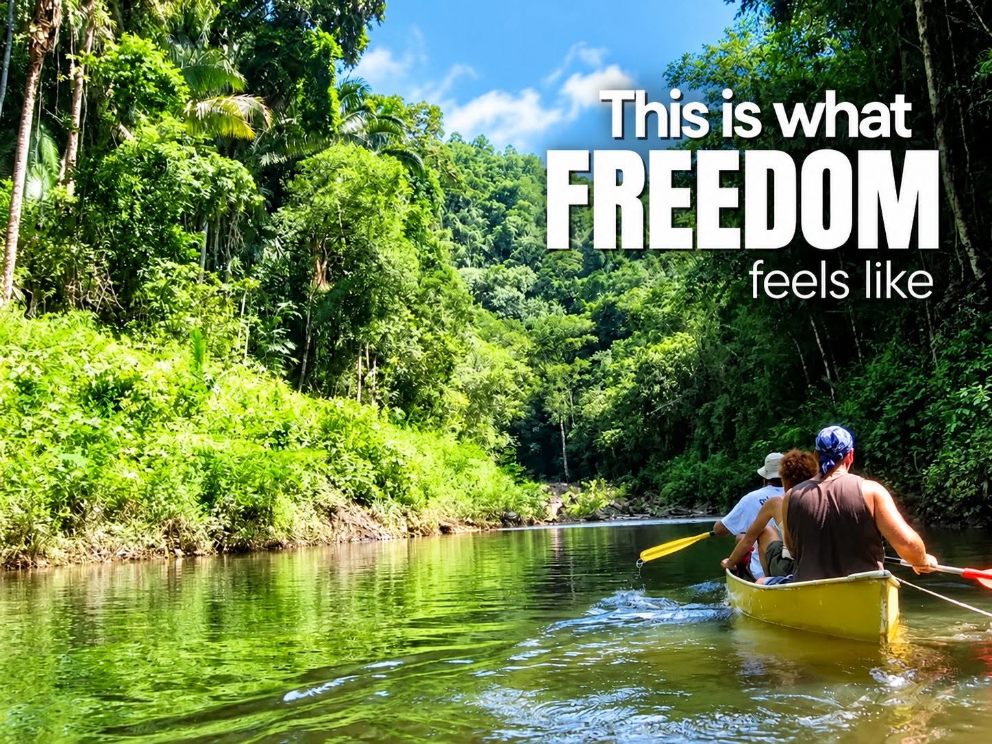 Canoeing the Macal River through the rainforest at Better in Belize – This is what freedom feels like