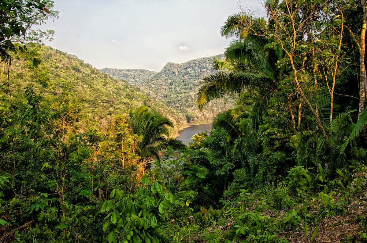 View over the Macal River valley from Better in Belize
